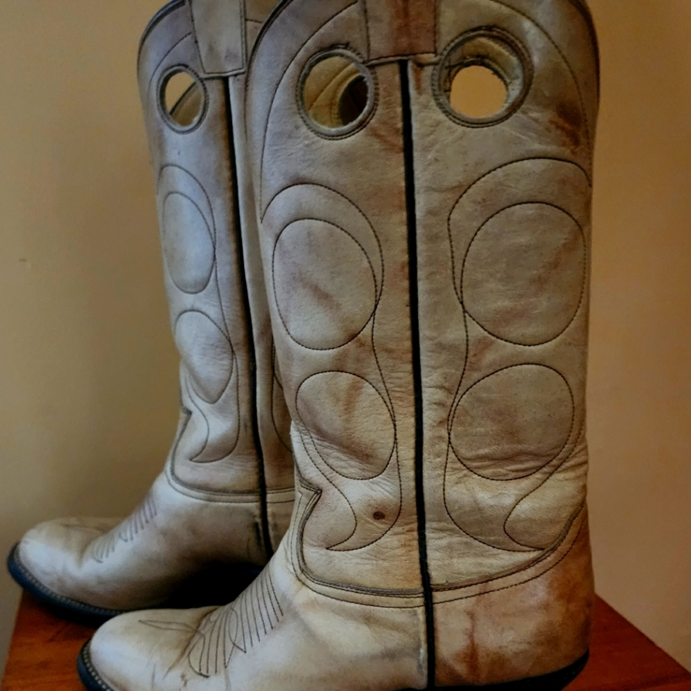 Vintage O'Sullivsn Ortho Ease Western Women Boots Size 8.5 Mid Calf 2.5" heel